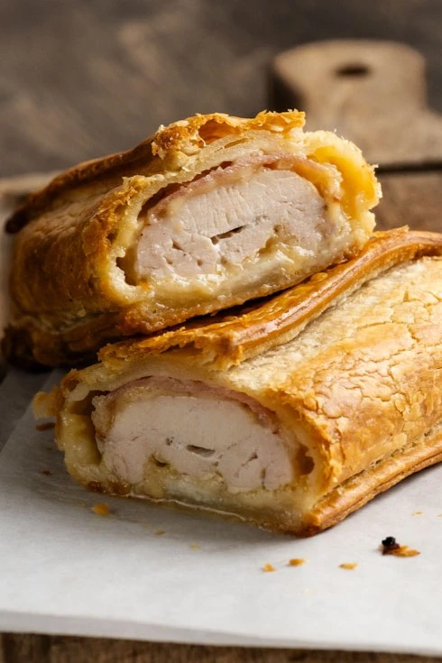 Poulet cheddar bacon et oignon caramélisés